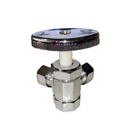Robinet d'angle en laiton à trois voies, poignée ovale, filetage mâle, forgé, chromé, pour eau, port 1/2 po, 100C, fabrication ODM