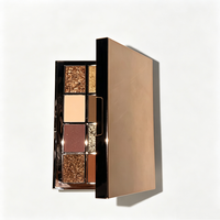 Palette de fards à paupières nude marron 12 couleurs, rose gold, étui rigide, fini mat, brillant, pailleté, haute pigmentation, logo personnalisé, marque privée, maquillage