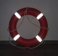 Bouée de sauvetage HDPE robuste certifiée CCS avec bande réfléchissante et partie de piston Bouée lumineuse marine