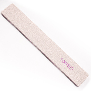 Logo personnalisé professionnel 100/180 ensemble de lime à ongles Double face outil de manucure jetable grain personnalisé autocollant de Logo personnalisé corée - Product Image 4