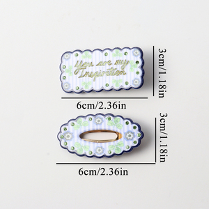 WENNAN Nuevas Pinzas para el Cabello con Diseño Floral y Decoración de Diamantes de Imitación, Pinzas de Cocodrilo Modernas para el Cabello, para Uso Diario - Product Image 4