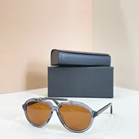 Lunettes de soleil de luxe rétro pour hommes, monture en acétate de haute qualité, style business décontracté