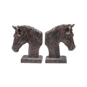 Art Deco Modern Creative Horse Head Resin Bookend Book Rest <strong>Decorative</strong> Item Home Desk Living Room Entrance <strong>Decoration</strong> - Product Image 6