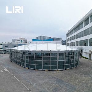 Tente de réception ronde pour salon professionnel, structure préfabriquée en aluminium haut de gamme Liri - Product Image 1