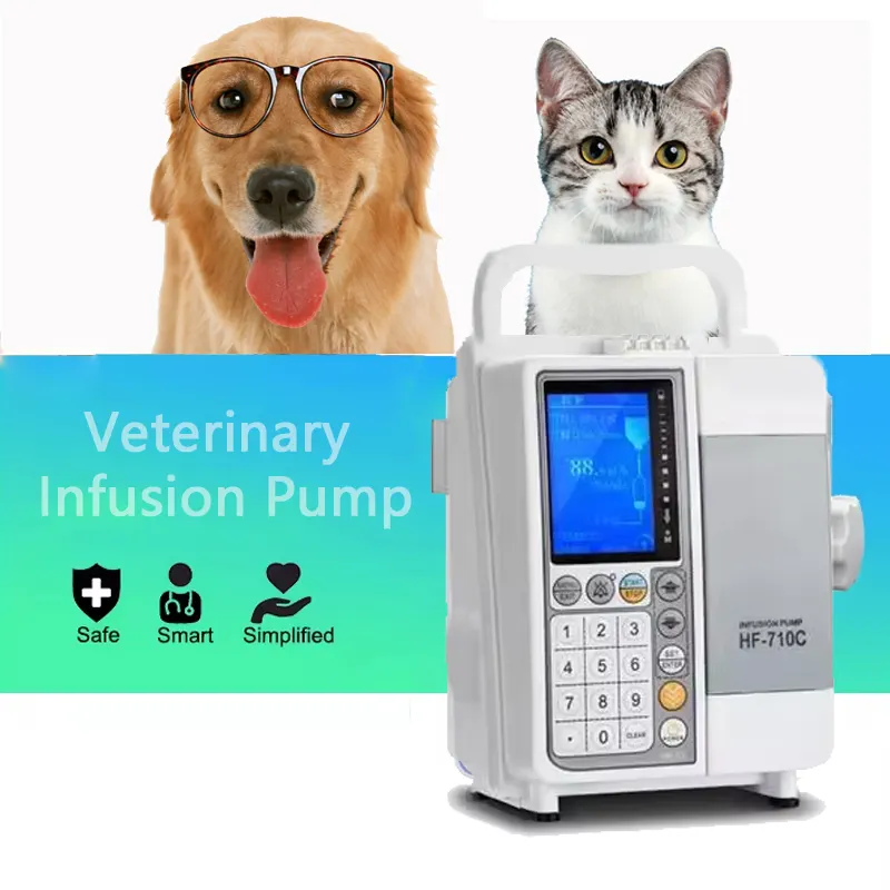 Cost-effective Veterinary Equipment Electric iv Set Syringe Veterinary Infusion Pump For Veterinary Clinic