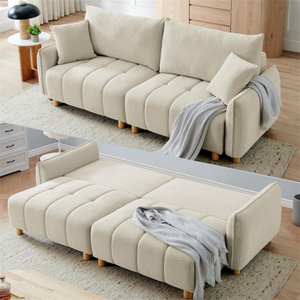 Sofá Cama Moderno de Tamaño Completo, Sofá Cama Convertible Tipo Futón para Sala de Estar, Venta al Por Mayor - Product Image 1