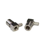Connecteur coaxial mâle QMA-C-JW3 à angle droit pour câble RG58, fourni rapidement par le fabricant