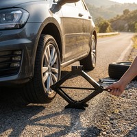 Cric à ciseaux en acier portable 2T Outils de levage de voiture pour automobiles