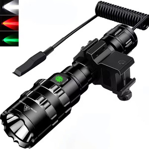 Led Tactical Săn Bắn <span class=keywords><strong>Torch</strong></span> Đèn Pin L2 18650 Nhôm Không Thấm Nước Chiếu Sáng Ngoài Trời Với Gun Núi + Chuyển Đổi USB Có Thể Sạc Lại Đèn - Product Image 1