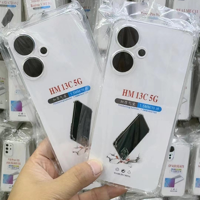 Wholesales Transparent Phone Case TPU Shockproof Cell Phone Case Cover Clear Phone Case for XiaoMi  RedMi