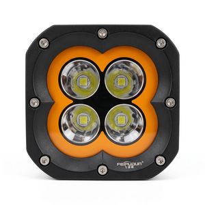 210W Square LED Driving Light 4 Lens Amber DRL Spot Flood Combo IP67 Offroad Lamp for Truck Car SUV ATV - Product Image 4