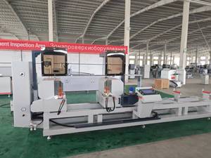 JUNDE OEM/ODM Customized Aluminum Profile CNC Double Head <b>Saw</b> 45 and 90 Degree Cutting Machine for Window and Door Making - Product Image 3