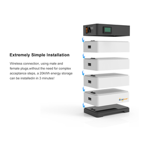 Batería de Litio en Oferta, 5kwh 10kwh 15kwh 20kwh, Sistema Solar, Almacenamiento de Energía Doméstica, Apilable - Product Image 2