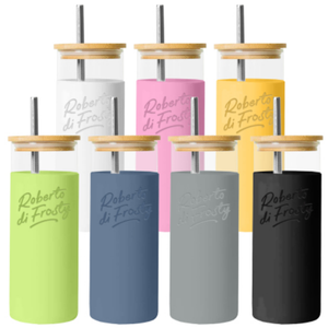 AI-MICH Proveedor Mayorista de Botellas de Agua de Vidrio Borosilicato, Bonitas Botellas de Agua con Logotipo Personalizado, Vaso de Vidrio con Pajita - Product Image 4