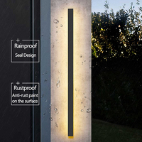 Applique murale LED en aluminium, imperméable et moderne, longue bande, IP65, applique de jardin, porche, applique, acrylique