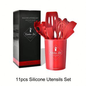 Custom Private Label Logo Trending Home Multifunction 11 Pieces Cooking Silicone Wooden <b>Kitchen</b> <b>Accessories</b> Tools & Gadgets - Product Image 6