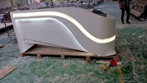 Benutzer definierte Broadcast <span class=keywords><strong>Desk</strong></span>-Groß bestellungen, profession eller <span class=keywords><strong>Studio</strong></span>-Anker tisch mit Kabel management mit LED-Bildschirm - Product Image 5