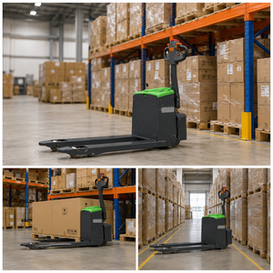 1.5 Ton Walkie Electric Pallet Truck Rubber Wheel Battery Powered Pallet Jack for Warehouse <b>Handling</b> - Product Image 4