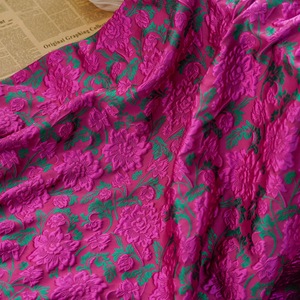 2025 mới nhất Top bán Tím <span class=keywords><strong>Jacquard</strong></span> thổ cẩm ren vải phi pháp lưới ren gild vật liệu cho trang phục - Product Image 2