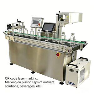 Équipement de marquage laser UV tout-en-un avec convoyeur, gravure laser pour marquage permanent de codes QR sur bouteilles en plastique et en verre - Product Image 3