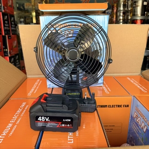 Ventilateur sans fil à batterie lithium 8 pouces, 21 volts, mini rechargeable, adapté pour le bureau, la maison, la voiture, le camping, la kermesse, batterie lithium 8 pouces - Product Image 3