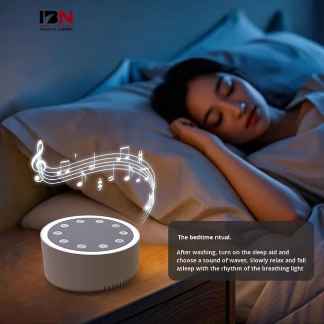 Custom 2026 New Natural Sound Sleep Therapy Device with Optimized Audio and Breathing Light for Anxiety Relief and Relaxation