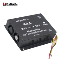 Voiture en gros haute puissance 24V à 12V abaisseur 30A/40A/45A/50A/60A convertisseur de puissance, double ventilateur de refroidissement