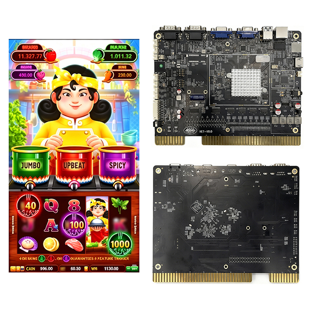 QIQU Manufacturer Newest Hot Selling America Arcade Game PCB Board Big Hot Flaming Pots Skill Game for Vertical Screen Game Cabi