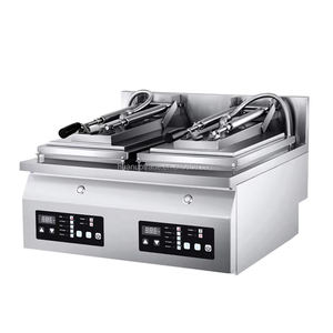 Freidora de Dumplings Comercial Totalmente Automática, de Una/Dos Cabezas, con Control Inteligente de Temperatura, Olla de Acero Inoxidable para Dumplings - Product Image 1