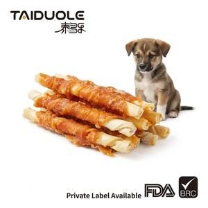 Friandise pour chien personnalisée à marque privée, roulé de viande de poulet et de bœuf, riche en protéines, pour la santé digestive - Product Image 1
