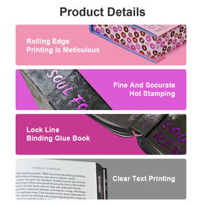 หนังสือและนวนิยายรุ่นพิเศษจำนวนจำกัดสั่งพิมพ์ลายโรแมนติกพ่นขอบนวนิยายปกแข็งพิมพ์แบบกำหนดเอง - Product Image 3