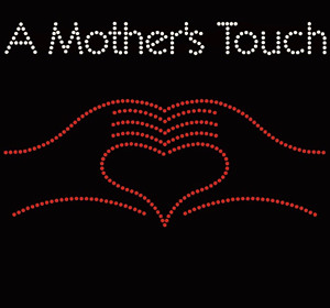 Hand Heart Rhinestone Transfer Template Iron-On Bling Crystal Decals Hotfix Strass for T-Shirts and <strong>Shoes</strong> <strong>Motif</strong> Style - Product Image 3