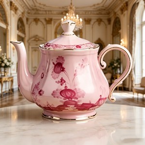 Luxurious Rose-Red Italian-Style Ceramic Bone China Eco-Friendly <b>Coffee</b> Pot <b>Sugar</b> & Milk Jar <b>Set</b> for Hotels and Households - Product Image 3