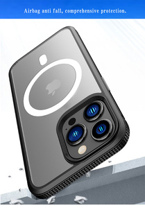 TPU Múltiples colores a prueba de golpes Funda de teléfono magnética Imán Carga inalámbrica Funda transparente para IPhone 13 14 15 16 Pro Max Plus - Product Image 4