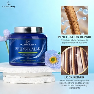 Masque capillaire à la kératine brésilienne 1000 ml, traitement coréen, marque privée pour salon de beauté, prix de gros - Product Image 1