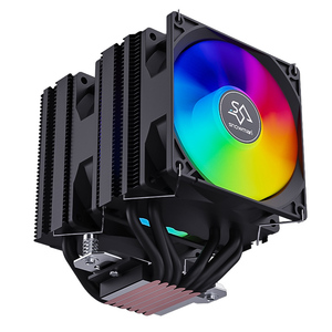 SNOWMAN 90mm Cpu Air Cooler Rgb Cpu Fan 6 Calor Tubos de cobre Ventiladores Cooler Cpu Computer Heatsink Cooling