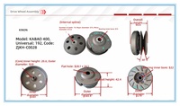 Tahrikli Kasnak Grubu İkincil Debriyaj Kiti Kabao 400 Fit Model 192 Scooter CVT Şanzıman Parçaları ZJKH-C0028