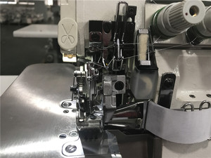 EXTD3216-02S250 5-Thread Computerized <b>Overlock</b> Flat-Bed <b>Sewing</b> <b>Machine</b> Folder Feeder Device Home Use New High-Speed Motor - Product Image 2