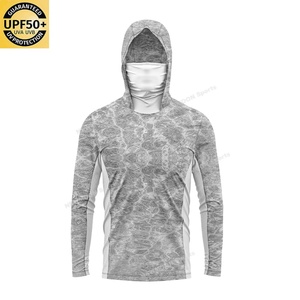 Ensemble de pêche personnalisé UPF 50, sweat à capuche de pêche par sublimation, séchage rapide, sublimation pour la pêche - Product Image 1