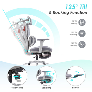 Factory Direct Sale Comfortable Multi-color Optional PC Computer Ergonomic Desk Office Gamer Chair with <strong>Footrest</strong> - Product Image 3
