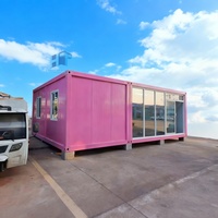 Maison conteneur modulaire à assemblage rapide, bureau mobile préfabriqué, hébergement de chantier, cabine conteneur pliable à installation rapide