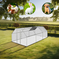 Vente en gros Nouveau Grand enclos à poules extérieur en métal de type A 6*3*2m, accessible à l'intérieur, pour élevage de poulets, avec longue durée de vie