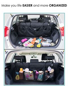 Organisateur de voiture pour dossier de siège arrière, pochette de rangement pour coffre, certifié BSCI - Product Image 4