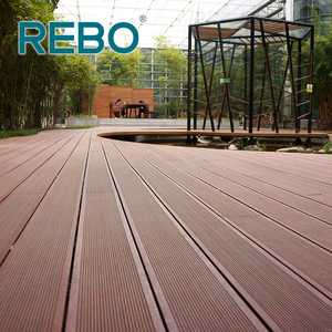 Hiện đại 18 mét dày không thấm nước thiết kế tre sàn gỗ decking ABC bề mặt chấm điểm bấm vào cài đặt khóa cho công viên - Product Image 1