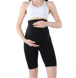 2024 Hamilelik Dönemi Kısa Kadın Emzirme Pedi Büyük Beden İnce Kesim Dikişsiz Düz Yüksek Bel Esnek Bel Dört Yönlü Esneme - Product Image 1