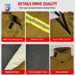 <span class=keywords><strong>Traje</strong></span> de Bombero Nomex Resistente a las Llamas, <span class=keywords><strong>Traje</strong></span> de Bombero de Aramida para Incendios Forestales, <span class=keywords><strong>Precio</strong></span> del <span class=keywords><strong>Traje</strong></span> de Bombero de Grado Marino - Product Image 2
