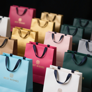 Bolsa de Compras de Papel Reciclable de Lujo HONPAK con Logotipo Personalizado y Laminación para Joyería, Relojes, Perfumes y Productos <span class=keywords><strong>CBD</strong></span> - Product Image 1