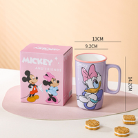 Mug en céramique grande capacité Stitch Mickey Friends - Tasse à café mignonne avec dessin animé Minnie Winnie l'ourson, idéale pour la maison et le bureau