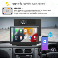 Nouvel autoradio portable 7 pouces avec double Bluetooth stéréo, CarPlay sans fil universel, Android Auto, écran IPS, caméra de recul, lecteur MP3/MP4