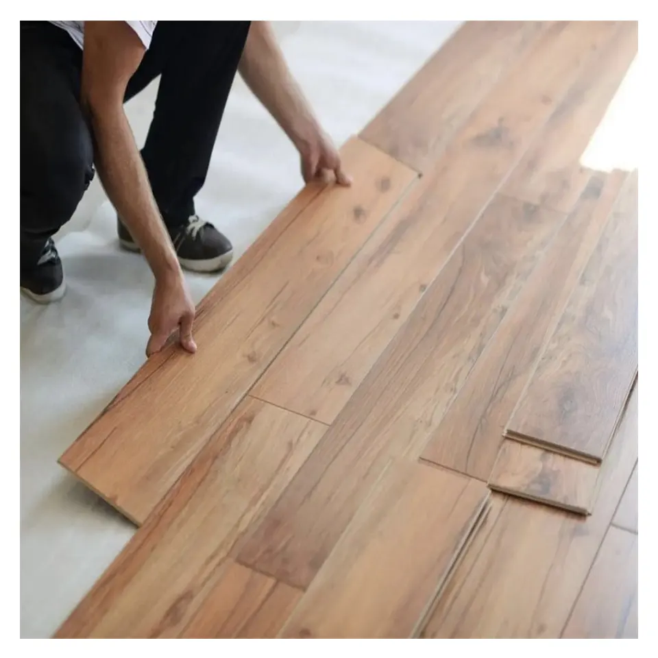 Floating Flooring Pisos Flotantes AC4 HDF Laminate Flooring 8mm 10mm 12mm